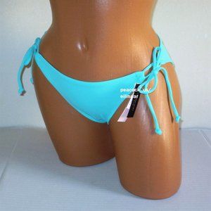 Victoria Secret Swim Side Tie Bow Bikini Bottom Extra-Small XS Bright Aqua Mint
